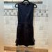 Louis Vuitton Dresses | Louis Vuitton Black Ecru Wool Blend Ruffled Fitted Cocktail Dress | Color: Black | Size: S