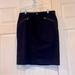 Ralph Lauren Skirts | Lauren Ralph Lauren Navy Blue Cotton Skirt - Size Large | Color: Blue | Size: 8