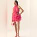 Anthropologie Dresses | Anthropologie Tulle Ruffle Halter Tunic | Color: Pink | Size: One Size