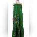 Anthropologie Dresses | Beautifully Embroidered Anthropologie Strapless Maxi Dress | Color: Green | Size: S