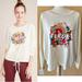 Anthropologie Sweaters | Anthro X Saturday Sunday Fleur Drawstring Embroidered Sweater | Color: Cream/White | Size: L