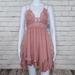 Free People Dresses | Free People Adella Mini Floral Lace Camisole Slip Dress In Rose Pink - Nwt | Color: Pink | Size: S