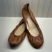 J. Crew Shoes | J Crew Leather Brown Ballet Flats Size 7.5 | Color: Brown | Size: 7.5