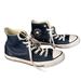 Converse Shoes | Converse Chuck Taylor Leather High Top Sneakers Lace Up 7.5 Women’s | Color: Blue | Size: 7.5