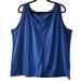 Columbia Tops | Columbia Tank Top Shirt Blue Cotton Athletic Sleeveless Ruched Cropped 3x | Color: Blue | Size: 3x