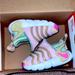 Nike Shoes | Excellent Condition Worn Twice Baby/Walker Nike Sneakers | Color: Green/Pink/Tan/White | Size: 4bb