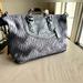 Coach Bags | Coach Ashley Gathered Sateen Gray Satchel Shoulder Bag F20084 | Color: Gray/Silver | Size: 12 X 9 X 5
