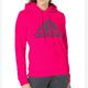Adidas Tops | Adidas Sweater Womens Medium Pink Black Logo Hoodie Sweatshirt Pullover | Color: Black/Pink | Size: M