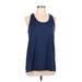 32 Degrees Active Tank Top: Blue Activewear - Women's Size Large