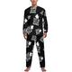 Trust Me I'm A Drummer Soft Mens Pyjamas Set Comfortable Long Sleeve Loungewear Top And Bottoms Gifts L