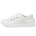 Roxy Kids Girls Bayshore Plus LX (Little Big Kid) Sneaker, White, 12