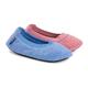 MUK LUKS Women's 2 Pack Travel Ballerina Set Slipper, Blue, Small UK