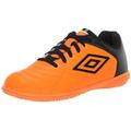 Umbro Boy's Classico XI IC Jr. Soccer Indoor Shoe, Orange/Black/White, 4.5 Little Kid