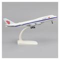 RIBONI For Saudi Arabia B747 Metal Reproduction Alloy Material With Landing Gear Decoration Aircraft Model 20cm 1:400 (Color : International Boeing)