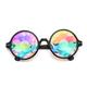 VALICLUD 3pcs Circular Sunglasses Party Supplies Crystal Sunglasses Psychedelic Sunglasses Lightweight Sunglasses Party Psychedelic Glasses Sun Glasses Diffracted Sunglasses Round Costumes