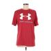 Under Armour Active T-Shirt: Red Graphic Activewear - Women's Size Medium