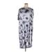Lane Bryant Casual Dress - Midi: Gray Tie-dye Dresses - Women's Size 22 Plus
