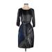 Elie Tahari Casual Dress - Sheath: Black Dresses - Women's Size 8