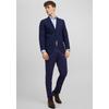 Sakko JACK & JONES "JPRFRANCO Blazer mit 2-Knopf-Form und extra schmalem Schnitt", Herren, Gr. 54, blau (medieval blau), Web, Obermaterial: 78% Polyester, 17% Viskose, 5% Elasthan, meliert, modisch, slim fit, Langarm 1-Knopf-Manschette, Sakkos,...