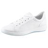 Sneaker ARA "ROMA", Damen, Gr. 9, weiß, Glattleder, sportlich, Schuhe Sneaker, Freizeitschuh, Halbschuh, Schnürschuh mit High Soft Fußbett, G-Weite, Topseller
