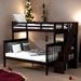 Elegant & Stylish Twin-Over-Full Bunk Bed with Trundle, Storage Staircase and Guardrail for Bedroom, Stable and Safety, Espresso