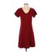 Banana Republic Casual Dress - Sweater Dress: Burgundy Dresses - Women's Size Small