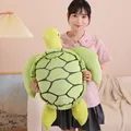 Jouet en peluche tortue de dessin animé pour enfants mignon vert animaux en peluche oreiller en