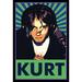 Buy Art For Less Kurt Cobain Nirvana Framed On Poster Paper Print | 38.5 H x 26.5 W x 2 D in | Wayfair IF SMU 5205