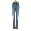 IRO Jeans Jeans - Mid/Reg Rise Skinny Leg Boyfriend: Blue Bottoms - Women's Size 24 - Medium Wash
