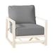 Summer Classics Avondale Patio Lounge Chair w/ Cushions, Linen in White | 32.5 H x 30.375 W x 36.625 D in | Wayfair 340194+C595H6455N