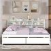 Red Barrel Studio® Mayak Platform Storage Bed Wood in White | 44.81 H x 64.81 W x 78.21 D in | Wayfair 579E432A7DE0461AAE6748B2FDBCD094