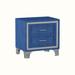 Rosdorf Park Hortensa Nightstand Wood/Upholstered in Blue | 21.7 H x 21.8 W x 15.9 D in | Wayfair F923AC46FD4144C7B172614F0F30BA3F