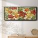 Winston Porter Autumn Leaves Framed On Canvas Print Canvas, Solid Wood in Green/Red/Yellow | 20 H x 50 W x 1.5 D in | Wayfair