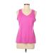 Reebok Active Tank Top: Pink Activewear - Women's Size Medium