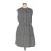 Merona Casual Dress - Mini Crew Neck Sleeveless: Gray Dresses - Women's Size X-Large