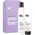 Kis Keratin Infusion System Haare Care Smooth Duo Set KeraMoist Shampoo 300 ml + KeraShield Leave-in 150 ml