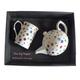 Spots 2 cup teapot,with matching bone china mug - gift boxed