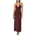 The Drop Kapri Gathered Halter Dress Kleider, Rum Braun, XL