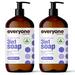 Everyone 3-in-1 Soap Body CM31 Wash Bubble Bath Shampoo 32 Ounce (Pack of 2) Lavender and Aloe Coconut Cleanser with Plant Extracts and Pure Essential Oils