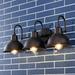 JONATHAN Y Frisco Farmhouse Industrial Iron LED Vanity Chrome by 3 Light - Oil Rubbed Bronze