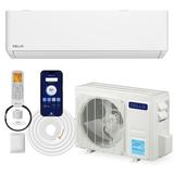 DELLA Optima Series 24 000 BTU Wifi Mini Split Work with Alexa Energy Star 208/230V 20 SEER2 Cools Up to 1500 Sq.Ft Inverter Air Conditioner w/2 Ton Pre-Charged Heat Pump & 16.4ft Installation Kits