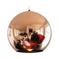 Modern 17 Copper Round Pendant