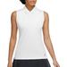 Nike Women s Dri-Fit Victory Sleeveless Golf Polo (White XL)