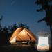 Surpdew Camping Lantern Portable Retractable Outdoor Camping Light Easy To Carry Led Light Source Lamp Use Dry Battery Power Supply Built-In Hook Orange