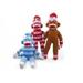 Plushland Holiday Sock Monkey Beanies 8 Asst.