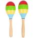 Wooden Baby Toy Maracas Musical Instrument Kids Toys Rumba Shakers Rattle Toddler 2 Pcs
