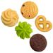 Biscuits 5 Pcs Fake Pvc Cookie Model Artificial for Display Simulated Cookies Student