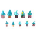 20 Pcs Micro Landscape Ornament Tiny House Garden Ornaments Figurines Glass Miniature Dollhouse Accessories Decorate Synthetic Resin