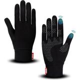 Aegend Lightweight Running Gloves Warm Gloves Mittens Liners Women Men Touch Screen Gloves Cycling Bike Sports Compression Gloves for Winter Early Spring Or Fall 6 Colors 3 Sizes