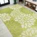 JONATHAN Y JONATHAN Y Marvao Modern Floral Textured Weave Indoor/Outdoor Area Rug 4 X 6 - Yellow/Cream